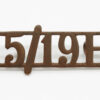 15th/19th Hussars (15/19H) Shoulder Title