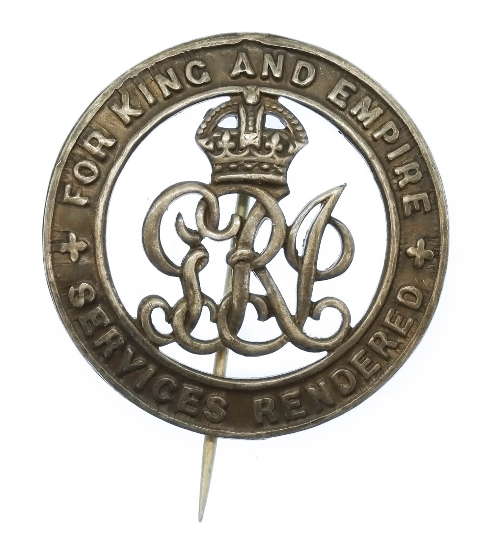 WW1 Silver War Badge (No. B184242) - Pte. P. Atkinson, South Lancashire Regiment & The Queen's (Royal West Surrey) Regiment