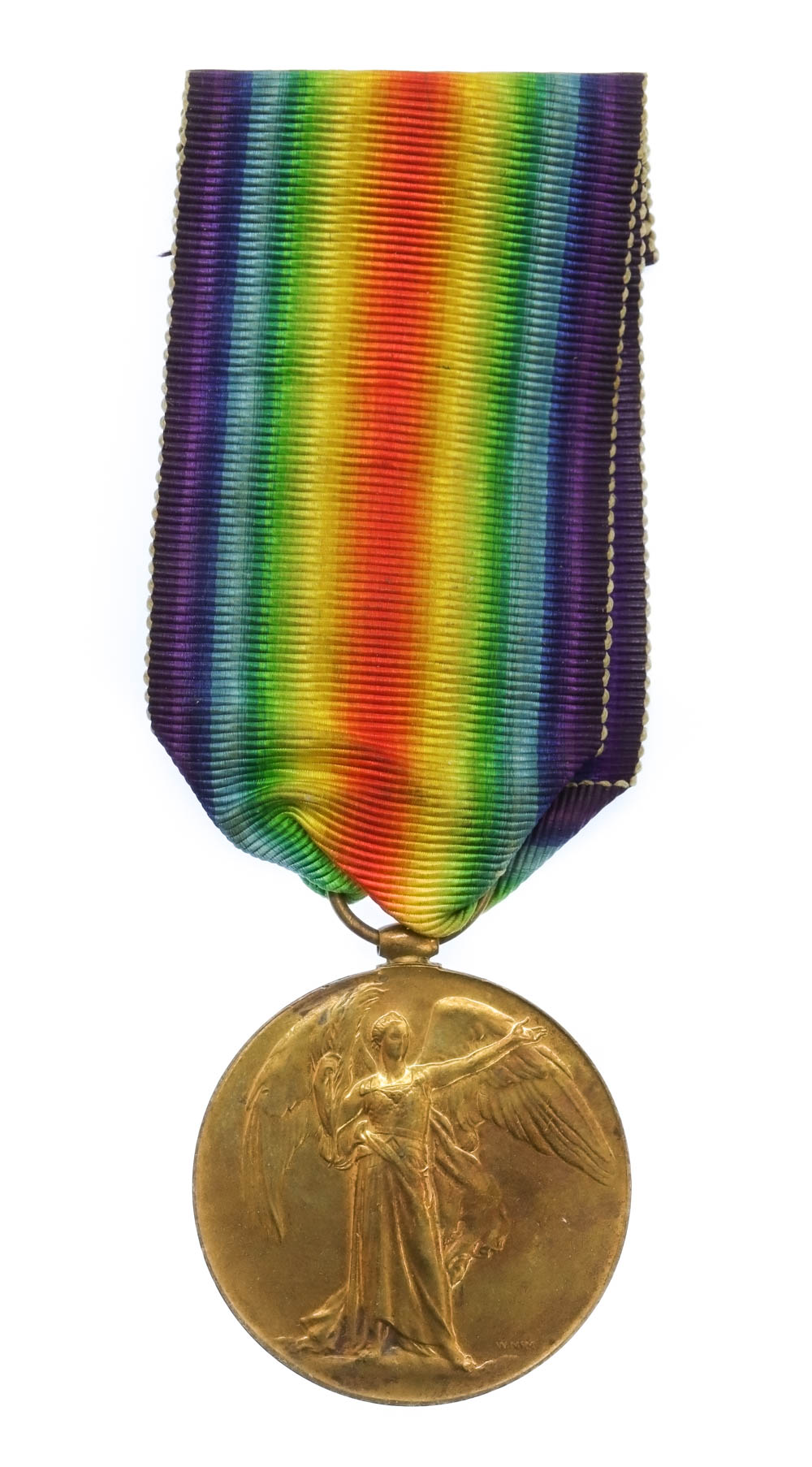 WW1 Victory Medal - 2nd Captain W.H. Hudspeth MBE, Chinese Labour Corps - A missionary who was held by the Japanese Kempei Tai and tortured during WW2