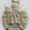 King's Own Scottish Borderers (K.O.S.B.) Officer's Silver Cap Badge - Queen's Crown