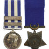 Egypt Medal (Clasps - Suakin 1885, Tofrek) and 1884-6 Khedives Star - Pte. T. Jones, Royal Marine Light Infantry