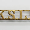 King's Shropshire Light Infantry (K.S.L.I.) Shoulder Title