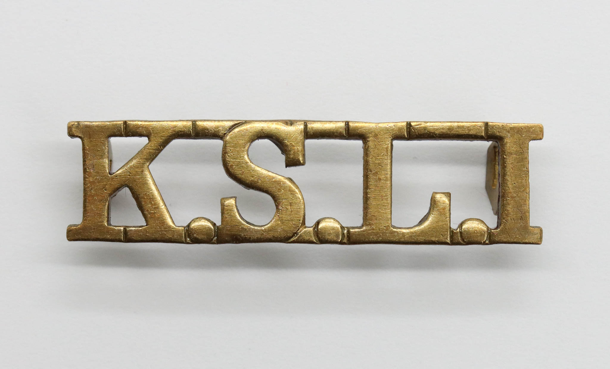 King's Shropshire Light Infantry (K.S.L.I.) Shoulder Title