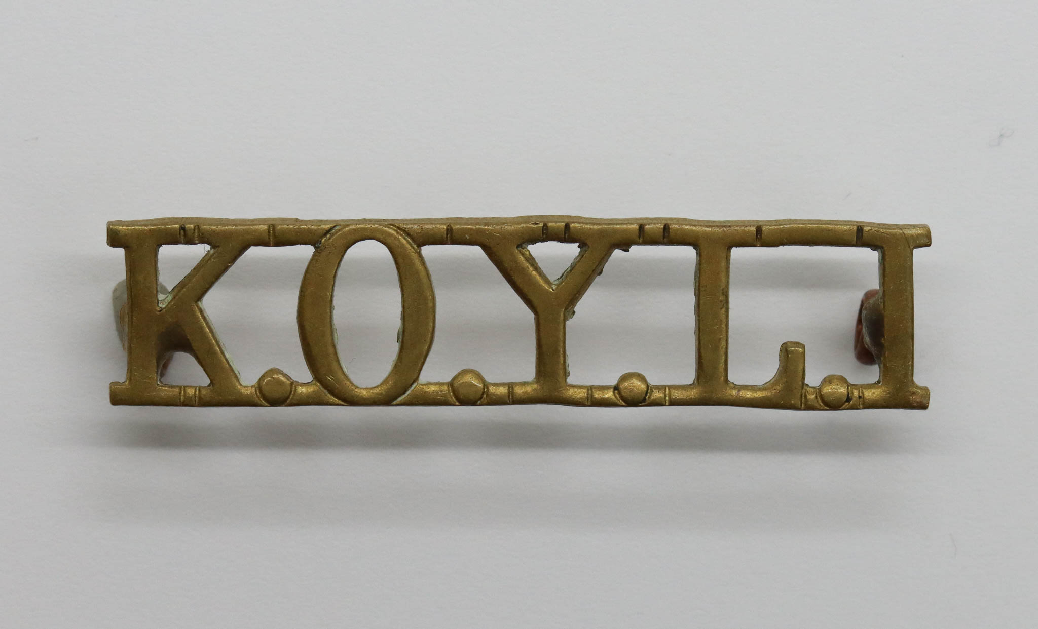 King's Own Yorkshire Light Infantry (K.O.Y.L.I.) Shoulder Title
