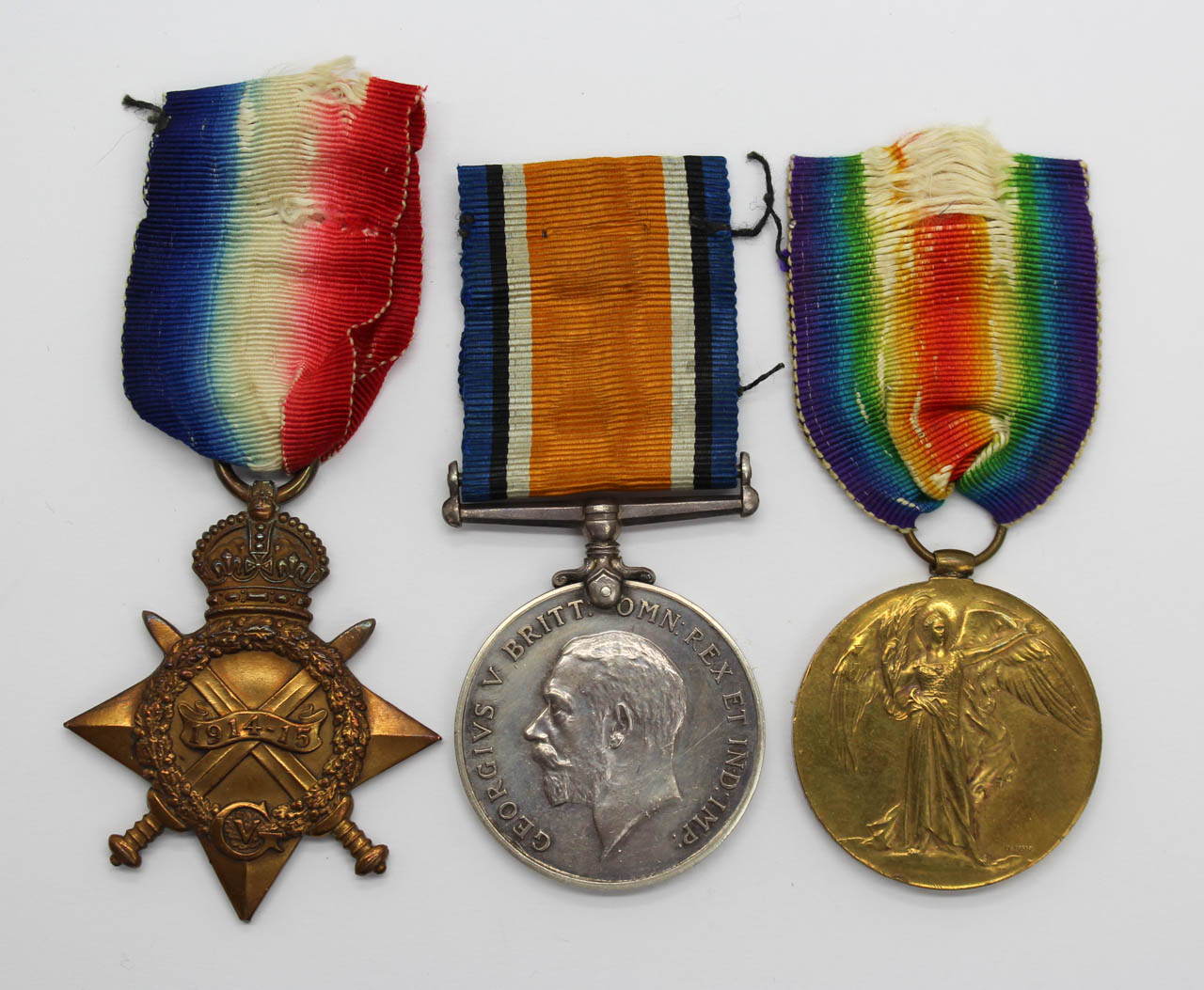 WW1 1914-15 Star Medal Trio - Pte. G. Cooke, Norfolk Regiment - Accidentally Drowned