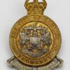 City of London Yeomanry (Rough Riders) Officer's Cap Badge - King's Crown