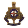 Royal Sussex Regiment Brass & Enamel Sweetheart Brooch