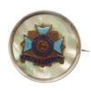 Bedfordshire Regiment Mother of Pearl & Silver Rim Sweetheart Brooch