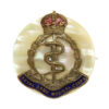 Royal Army Medical Corps (R.A.M.C.) Sweetheart Brooch - King's Crown