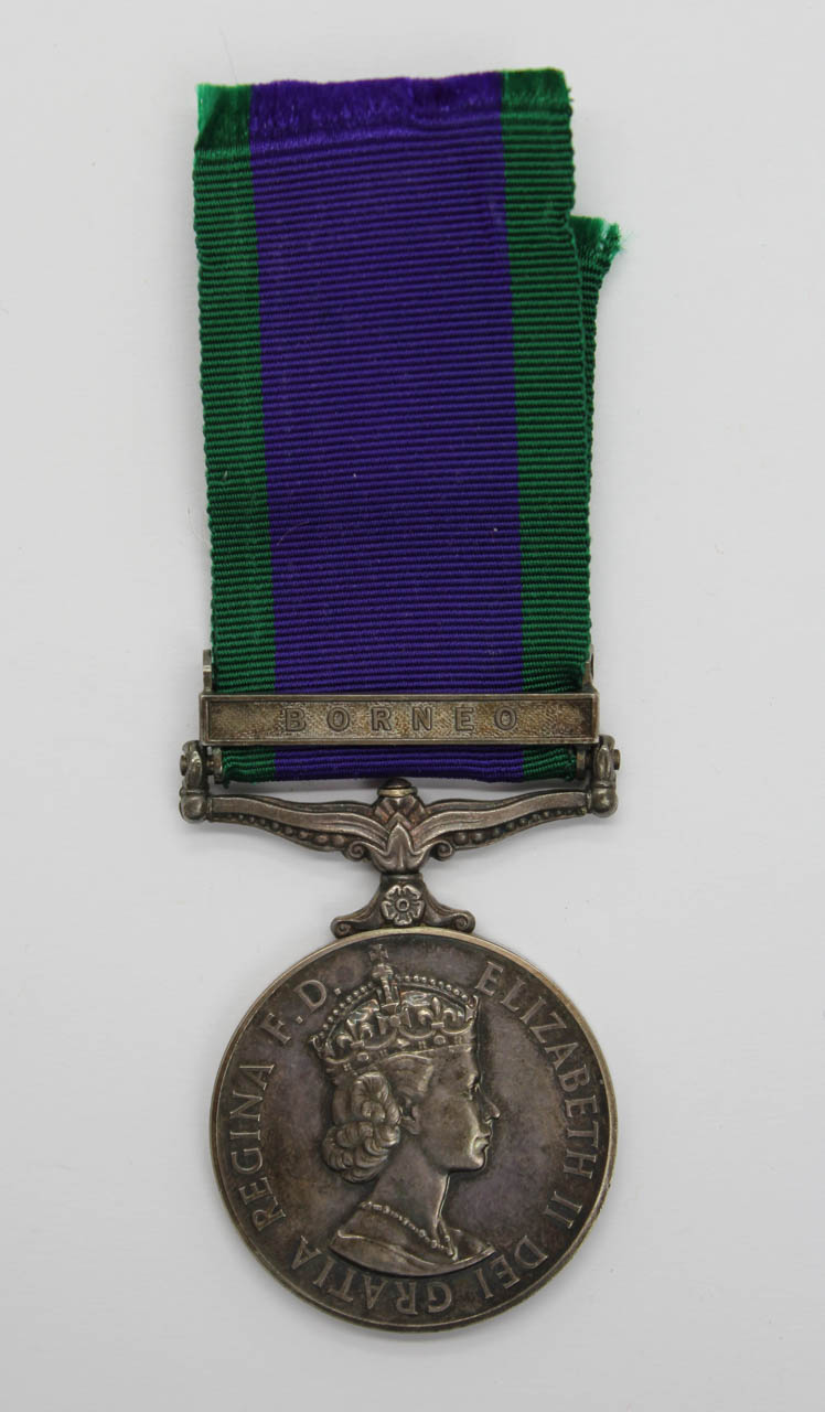 Campaign Service Medal (Clasp - Borneo) - A.F. Prince, M.(E).1., Royal Navy