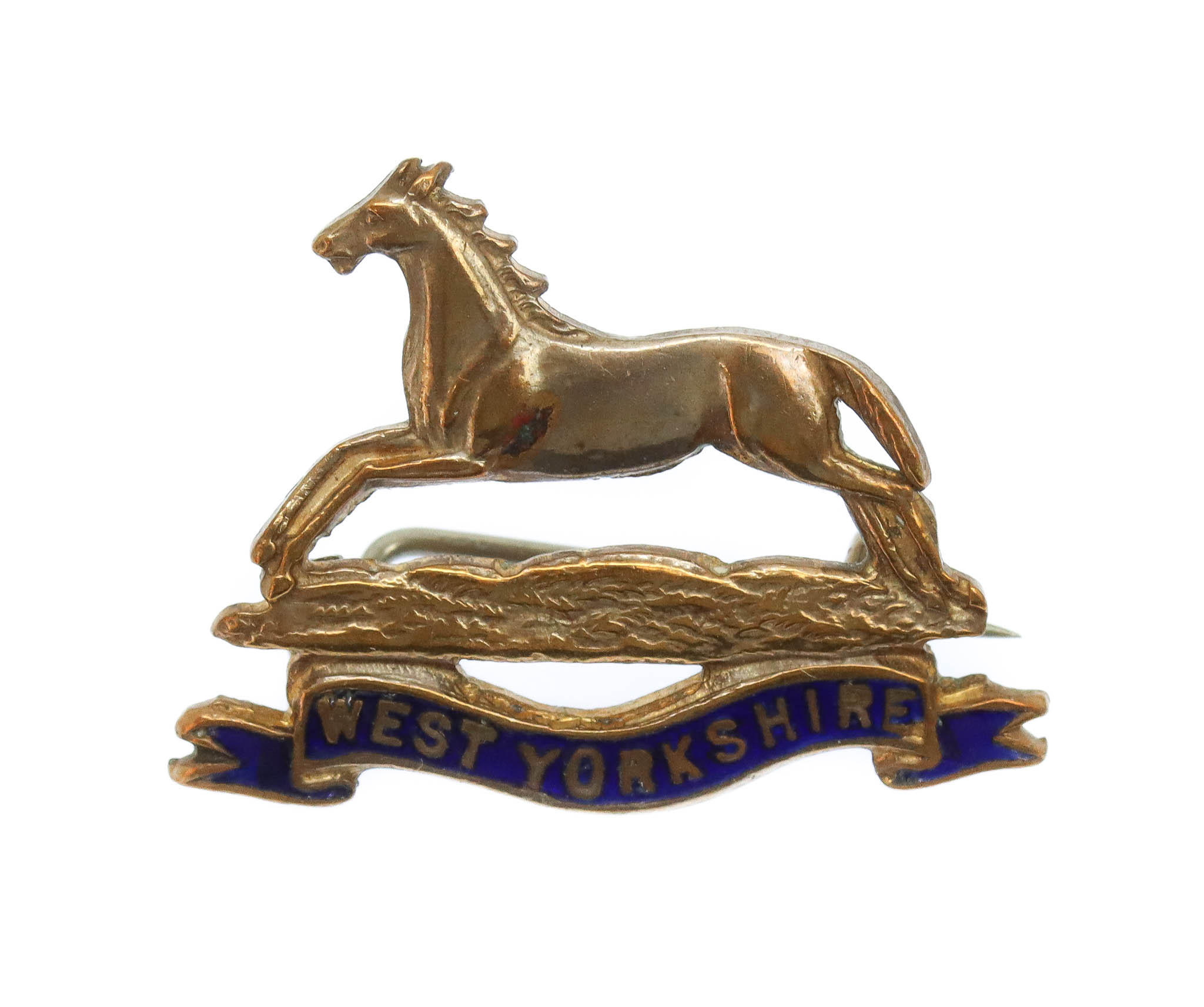 West Yorkshire Regiment Enamelled Sweetheart Brooch