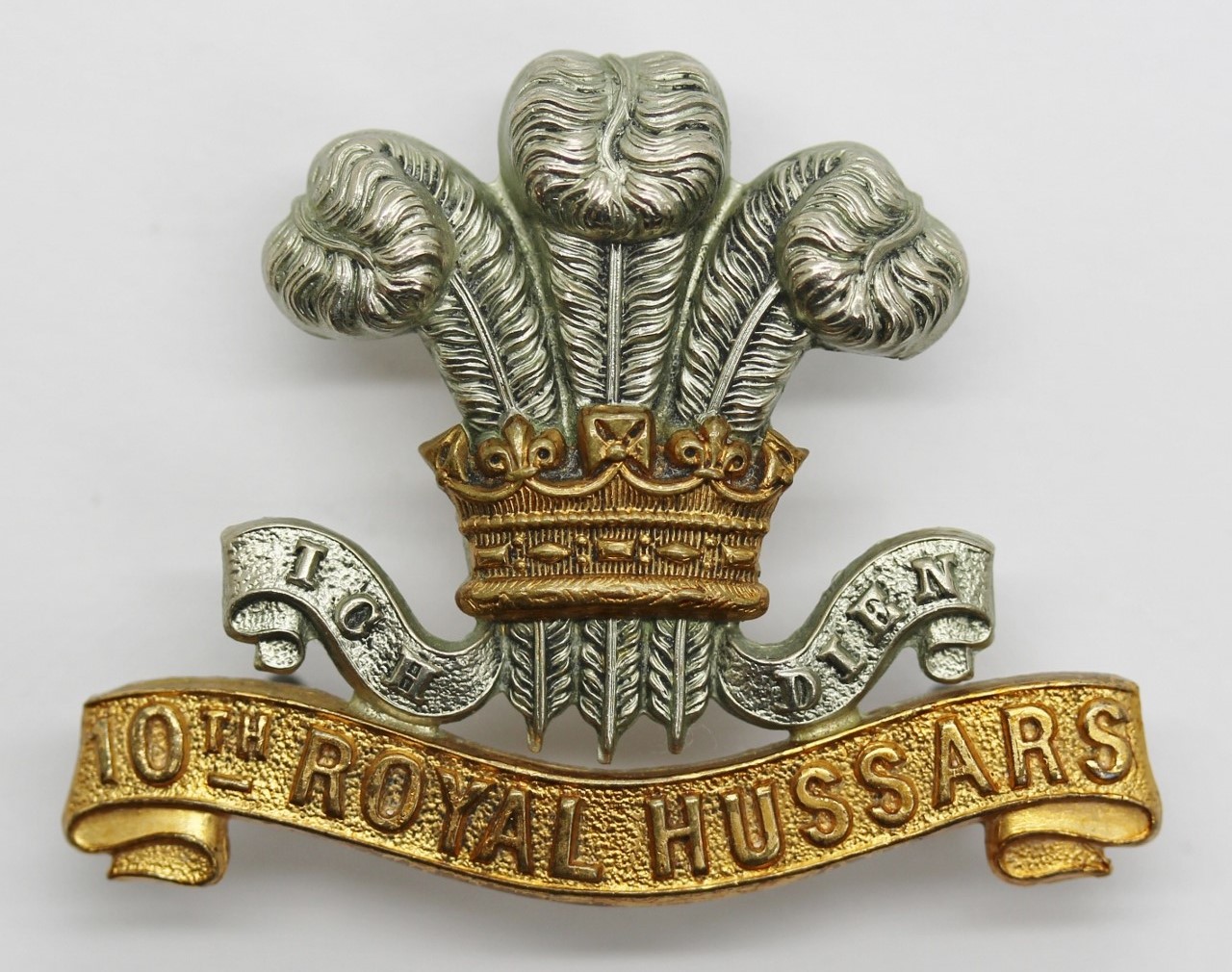 Victorian/Edwardian 10th Royal Hussars Cap Badge