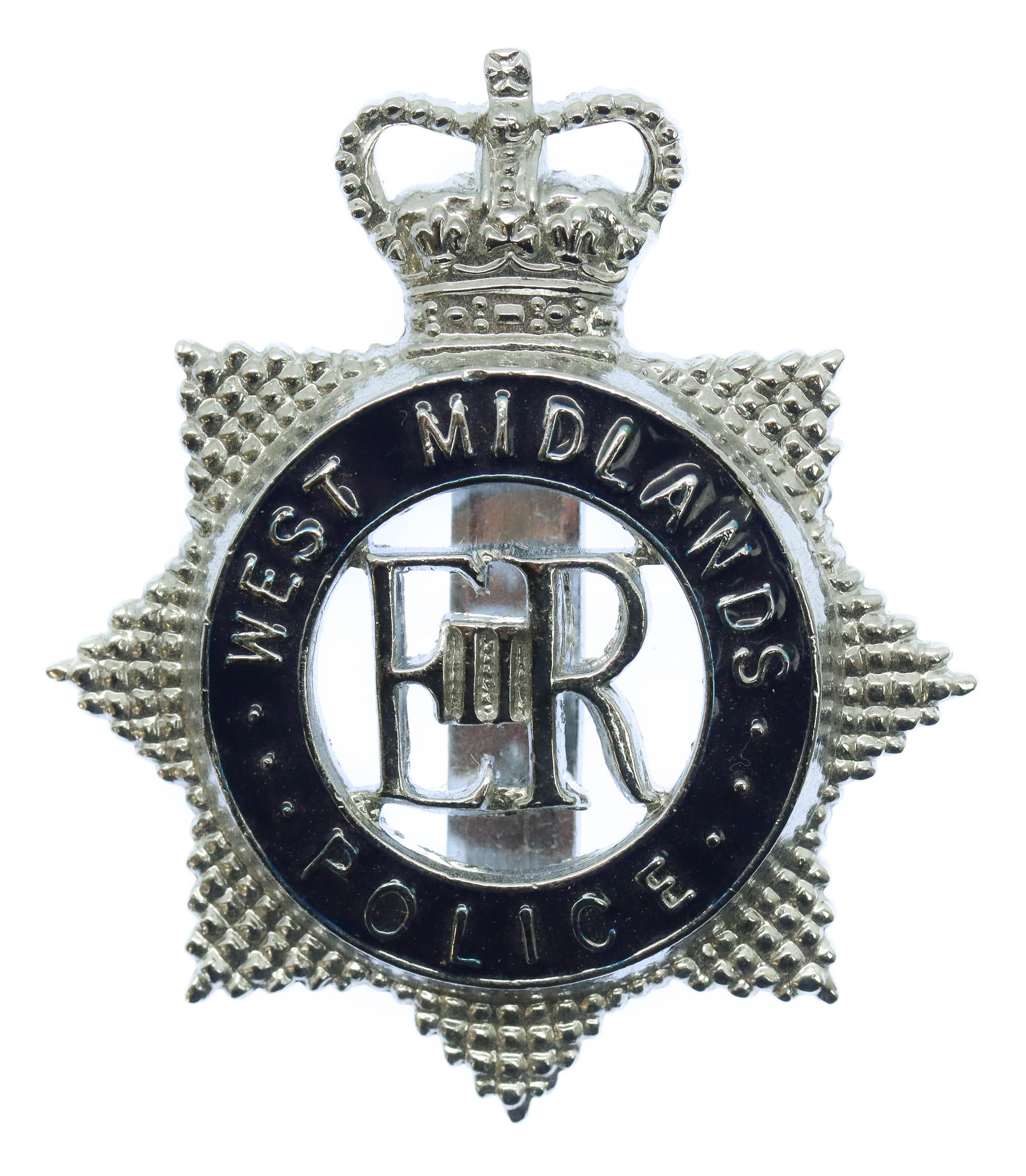 West Midlands Police Enamelled Cap Badge - Queen's Crown