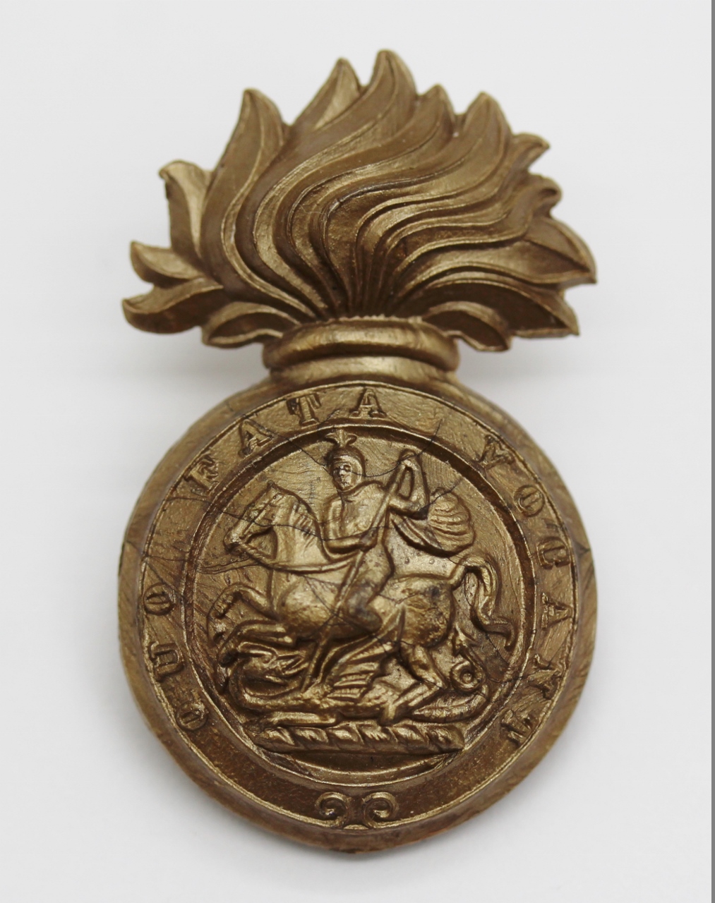 Royal Northumberland Fusiliers WW2 Plastic Economy Cap Badge