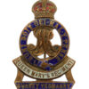 WWI Surrey Yeomanry (Queen Mary's Regiment) Brass & Enamel Sweetheart Brooch