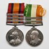 Queen's South Africa Medal (Clasps - Cape Colony, Orange Free State, Transvaal) & King's South Africa Medal (Clasps - South Africa 1901, South Africa 1902) - Tpr. T. Kiernan, City of London Imperial Volunteers & 80th (Sharpshooters) Coy. Imperial Yeomanry