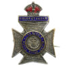 King's Royal Rifle Corps (K.R.R.C.) Enamelled Sweetheart Brooch - King's Crown