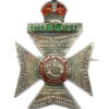 King's Royal Rifle Corps (K.R.R.C.) Sterling Silver & Enamel Sweetheart Brooch 