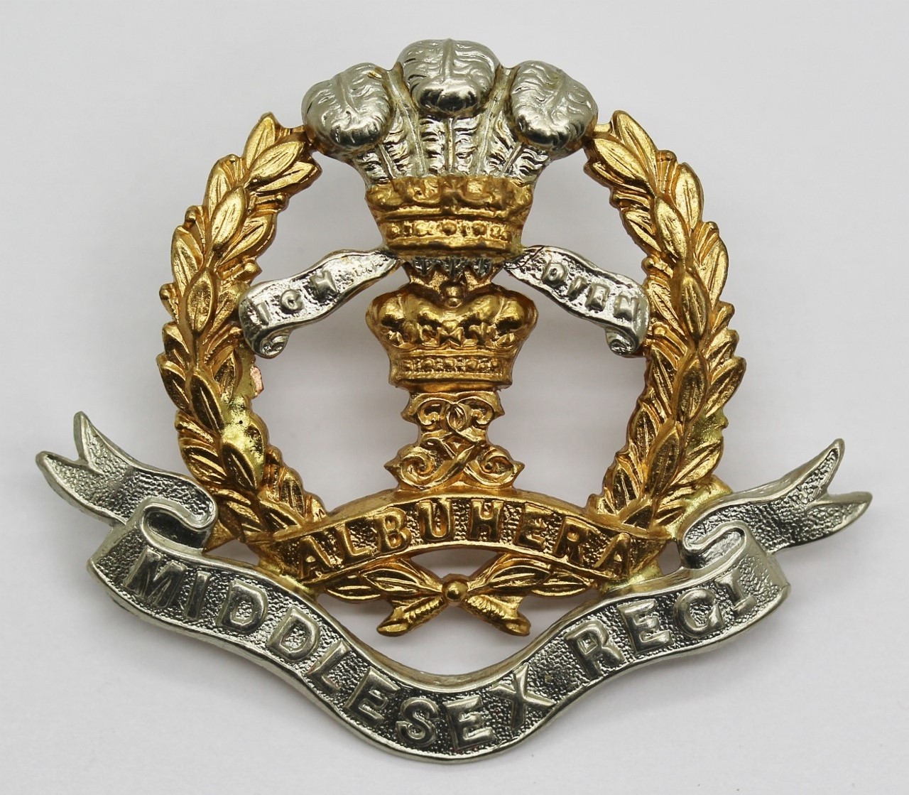 Edwardian Middlesex Regiment Cap Badge