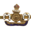 WWI Royal Field Artillery Brass & Enamel Horseshoes Sweetheart Brooch