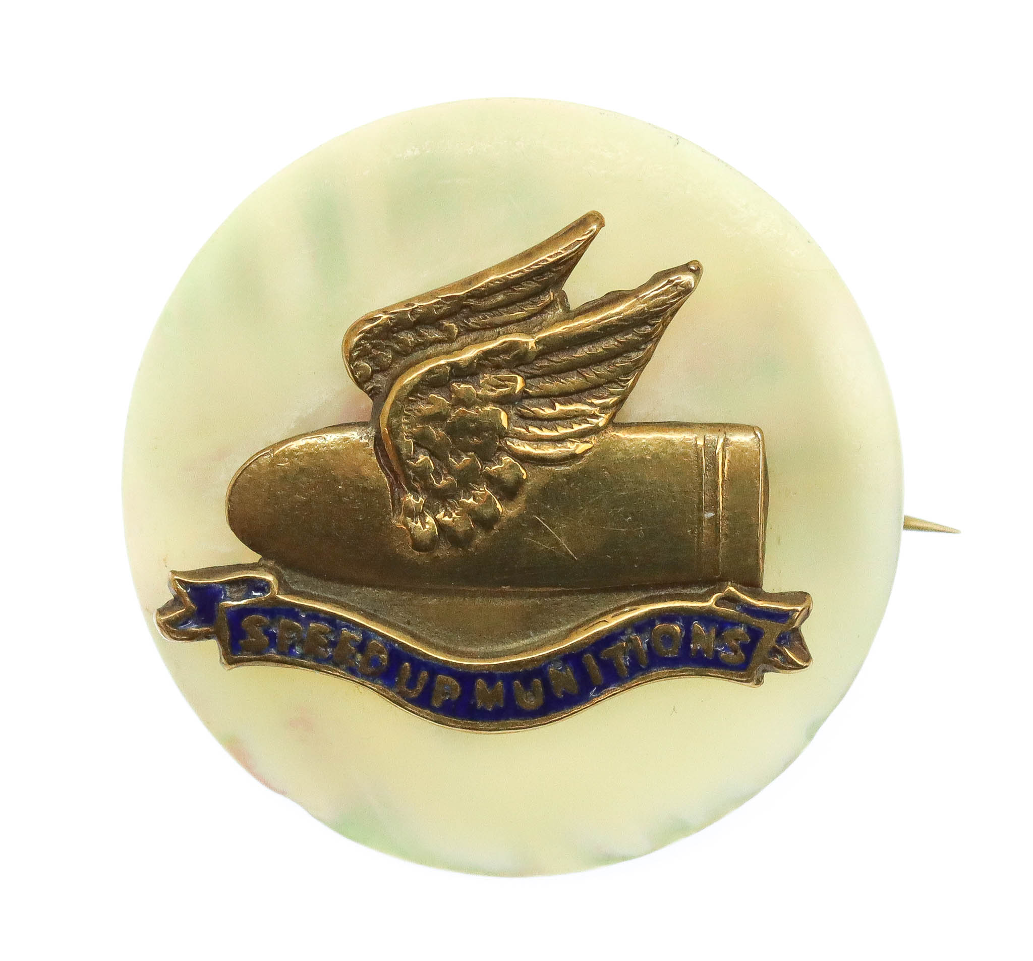 WWI 'Speed Up Munitions' Sweetheart Brooch