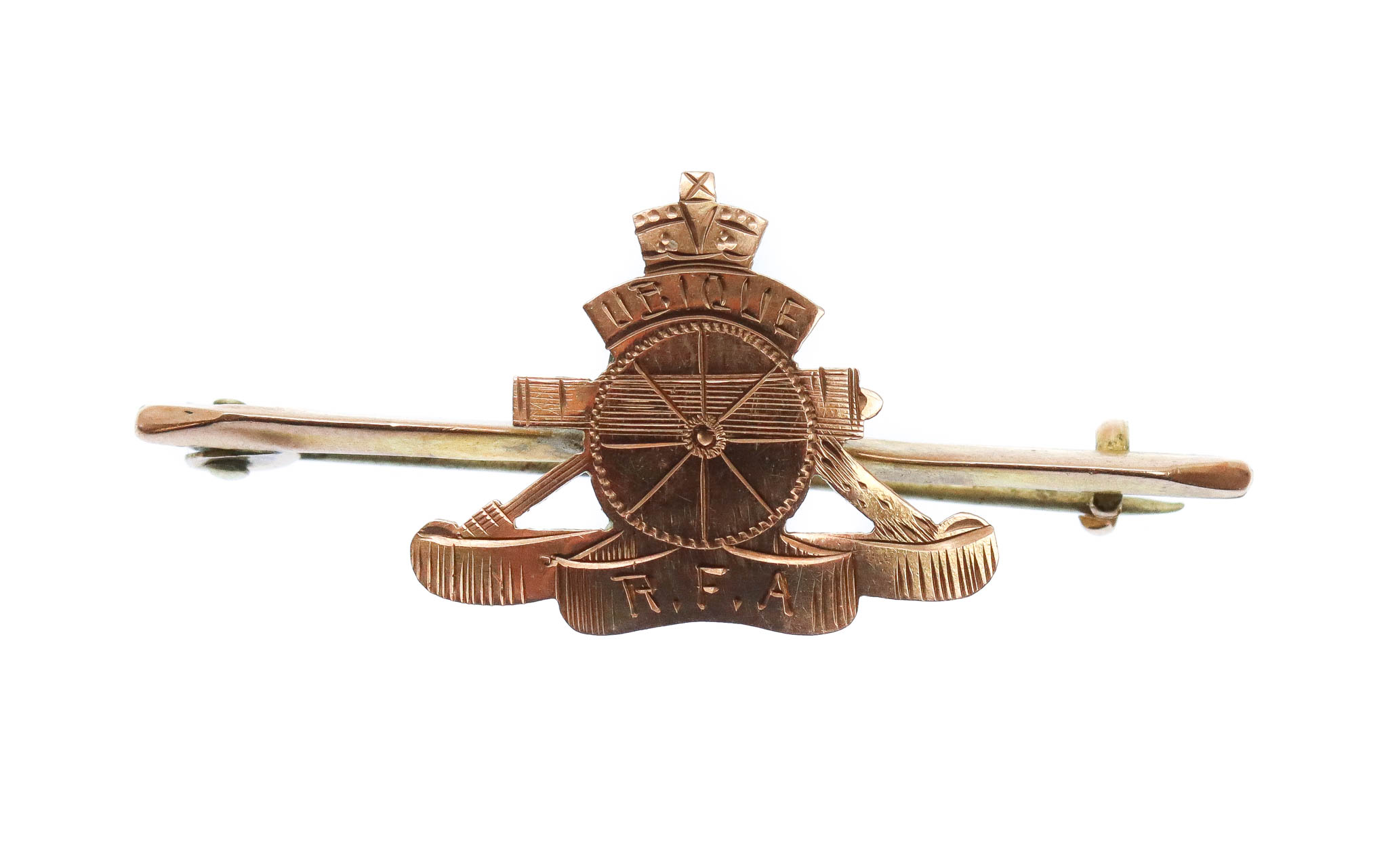 WWI Royal Field Artillery 9ct Gold Sweetheart Brooch