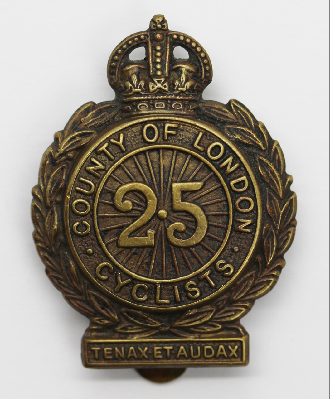 25th County of London (Cyclists) Battalion London Regiment Cap Badge