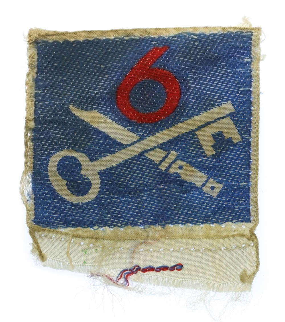 6th Infantry Brigade Silk Embroidered Formation Sign 