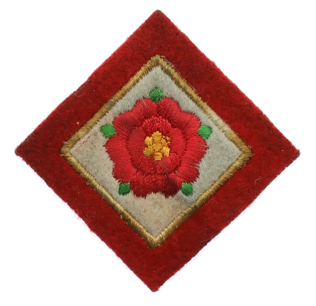 42nd (Lancashire) Division Cloth Formation Sign
