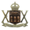 Canadian 20th Saskatchewan Dragoons (Armoured) Cap Badge - King's Crown