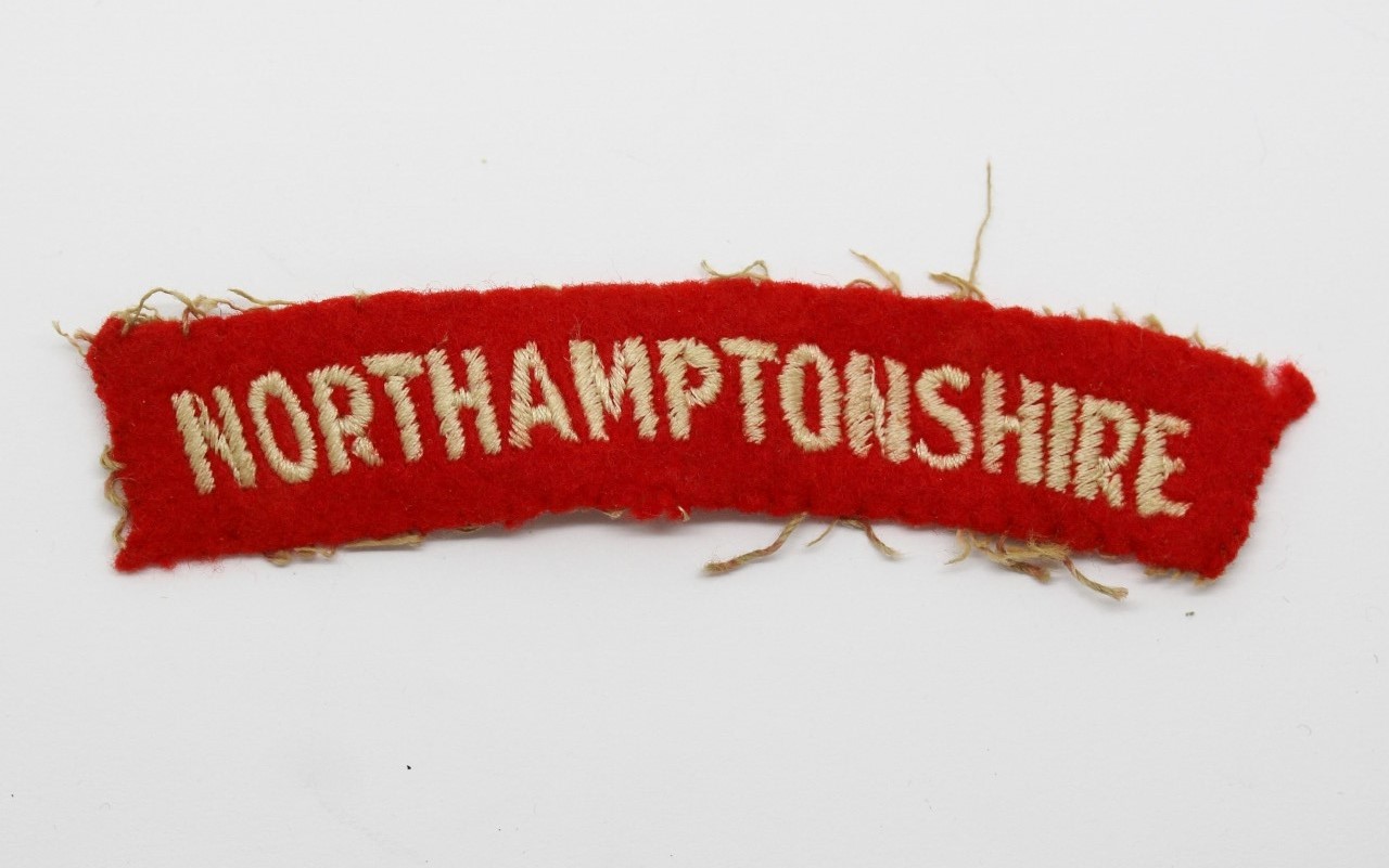 Northamptonshire Regiment (NORTHAMPTONSHIRE) Cloth Shoulder Title