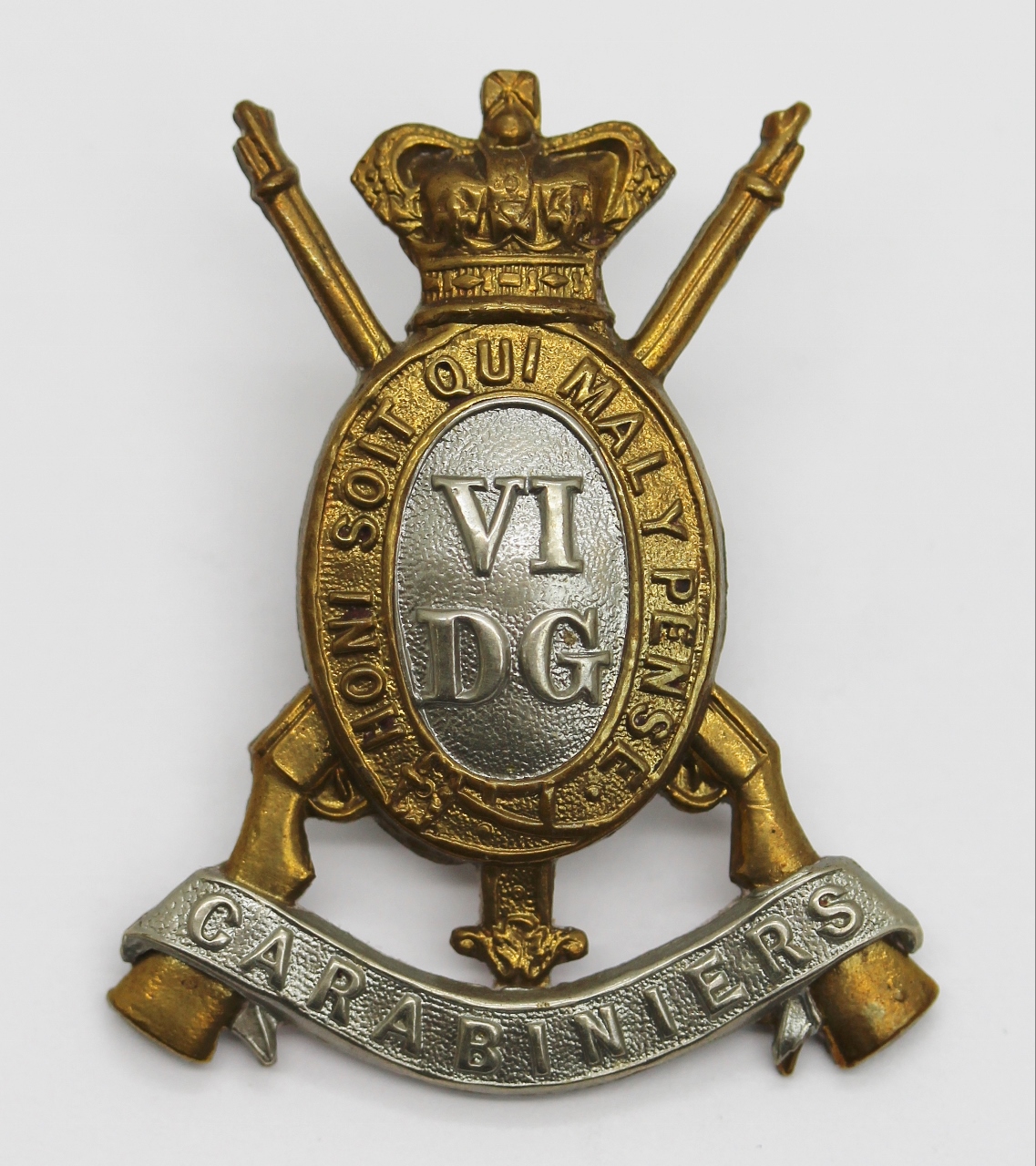 Victorian 6th Dragoon Guards (Carabiniers) Cap Badge