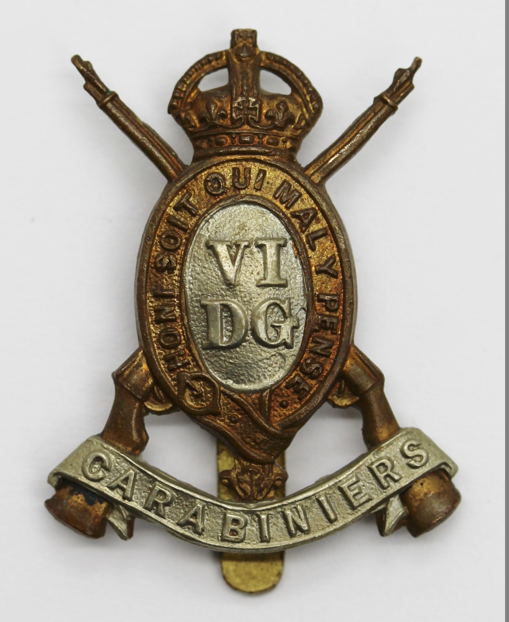 6th Dragoon Guards (Carabiniers) Cap Badge - King's Crown