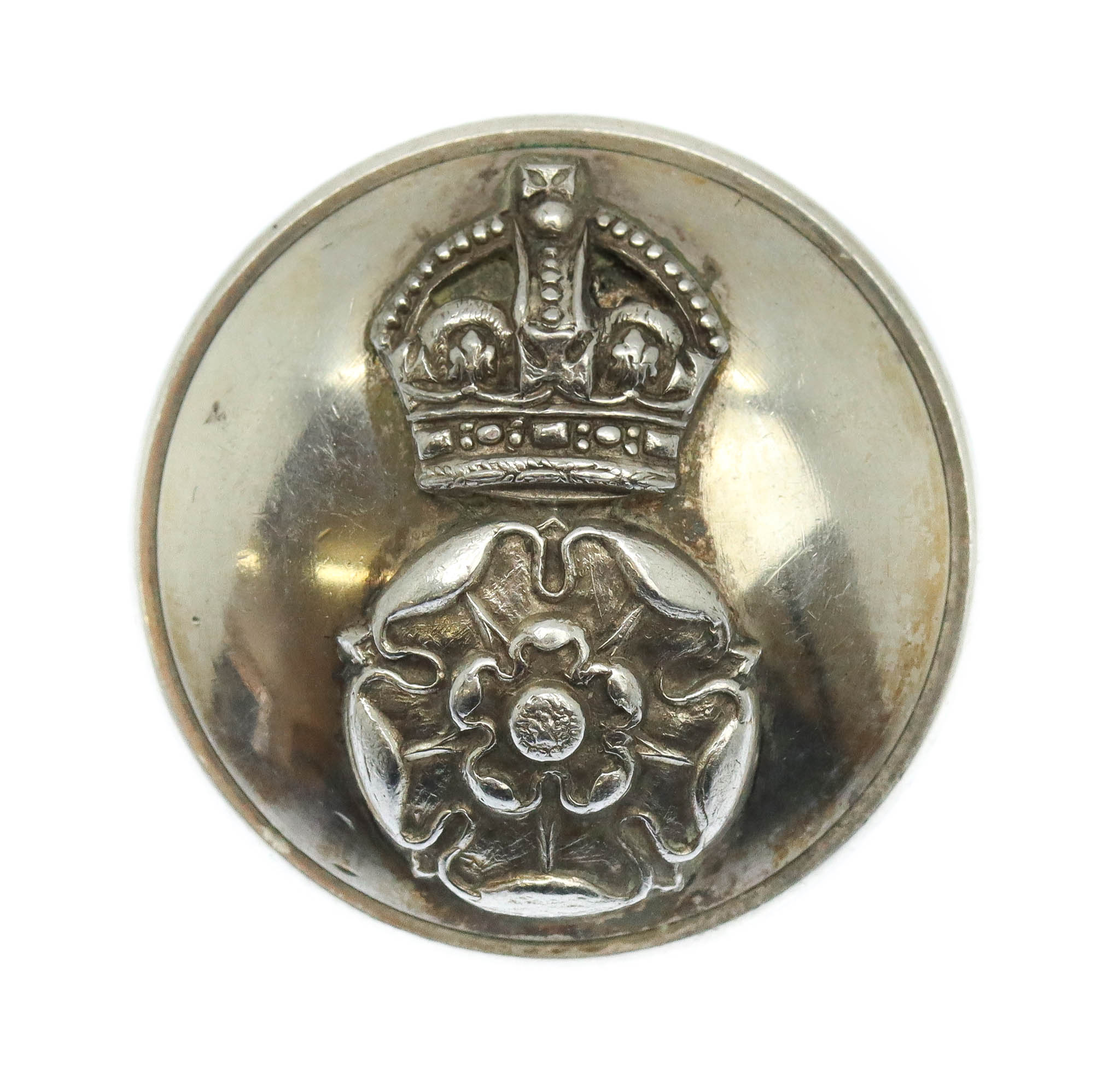 Yorkshire Dragoons Officer's Button - King's Crown (Large)