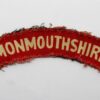 WW2 Monmouthshire Regiment (MONMOUTHSHIRE) Printed Shoulder Title
