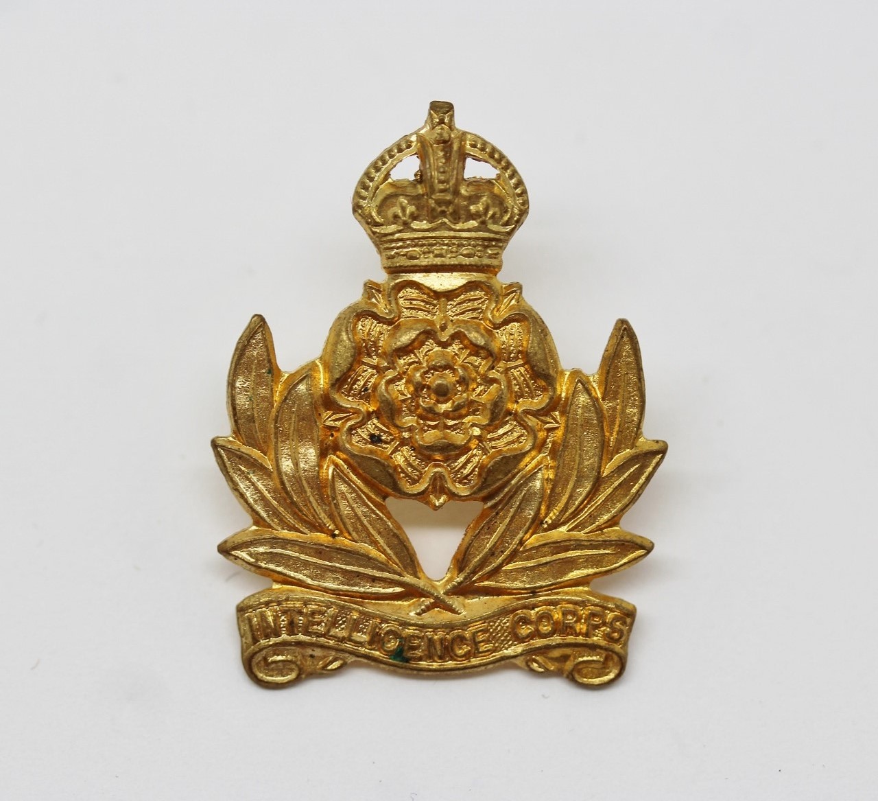 Intelligence Corps Collar Badge - King's Crown