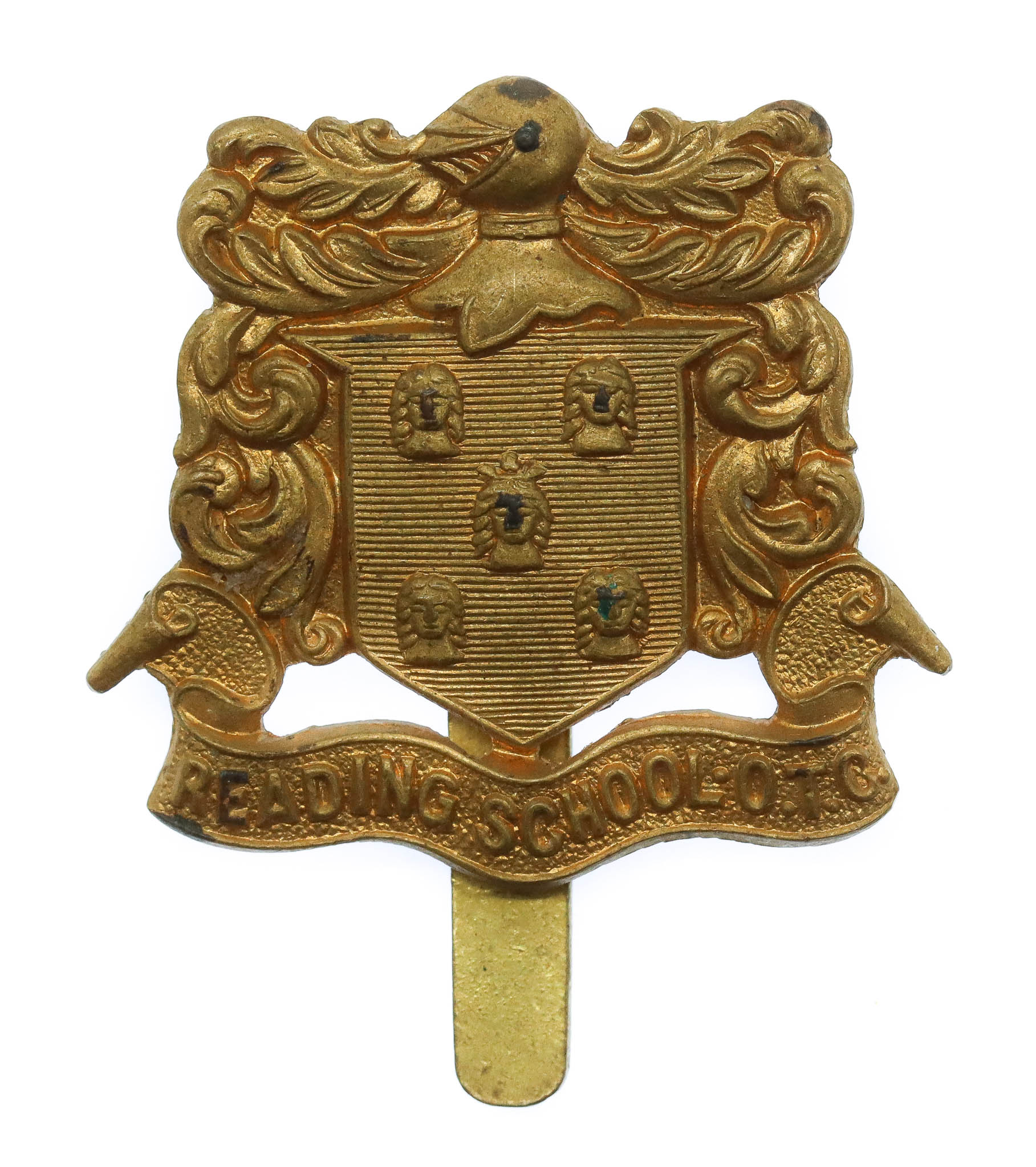 Reading School O.T.C. Cap Badge