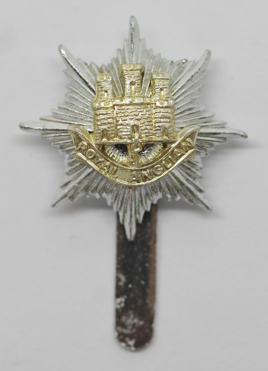 Royal Anglian Regiment Anodised (Staybrite) Cap Badge
