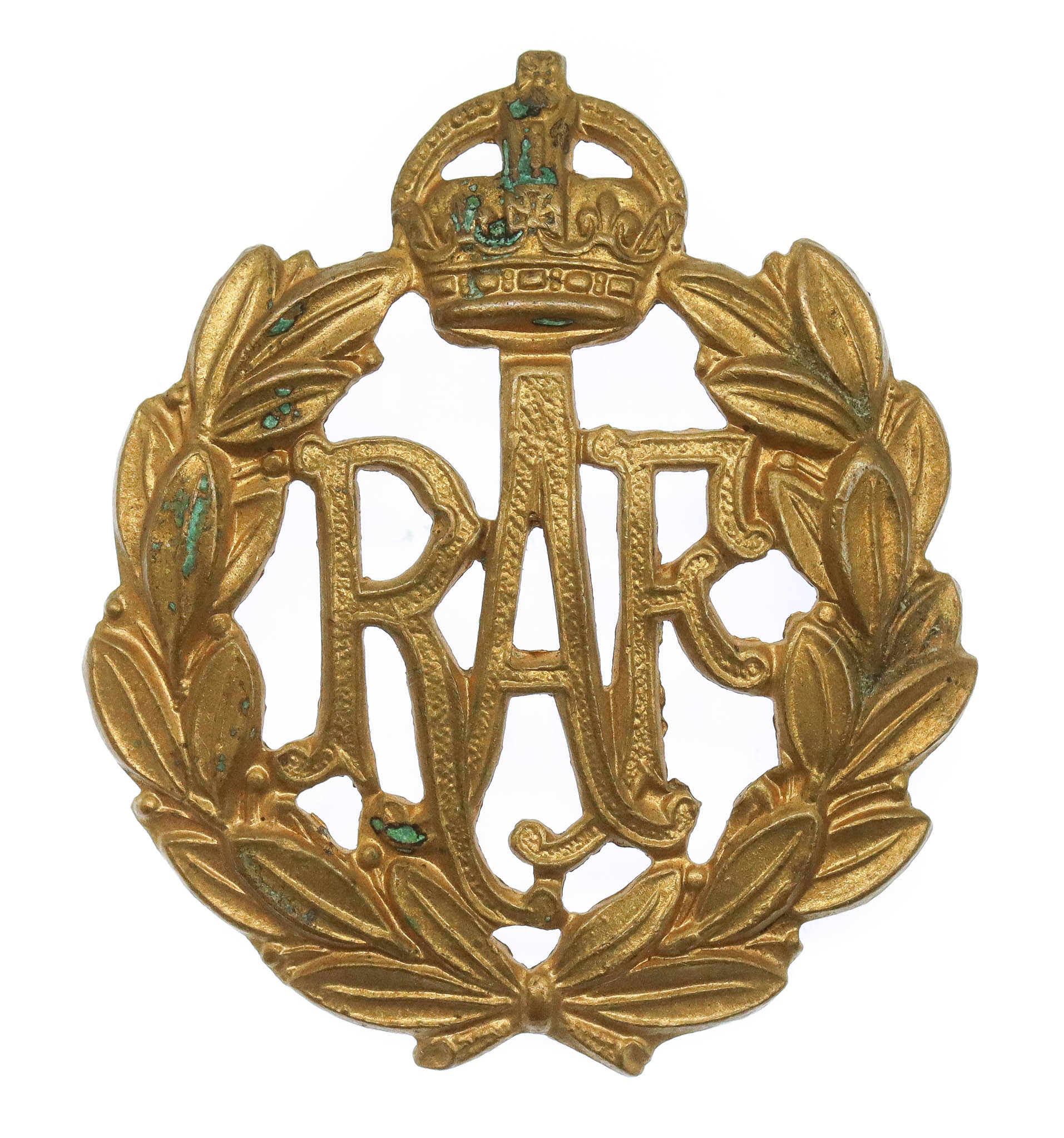 Royal Air Force (R.A.F.) Cap Badge - King's Crown
