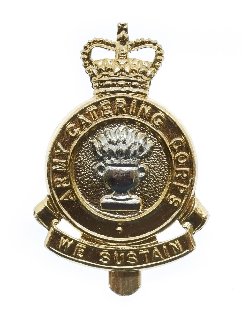 Army Catering Corps Anodised (Staybrite) Cap Badge