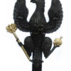 14th/20th King's Hussars Black Anodised (Staybrite) Cap Badge (Large Size)