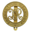 Rare Tanganyika Territory Territorial Reserve, 6th King's African Rifles Officer's Gilt Pagri Badge