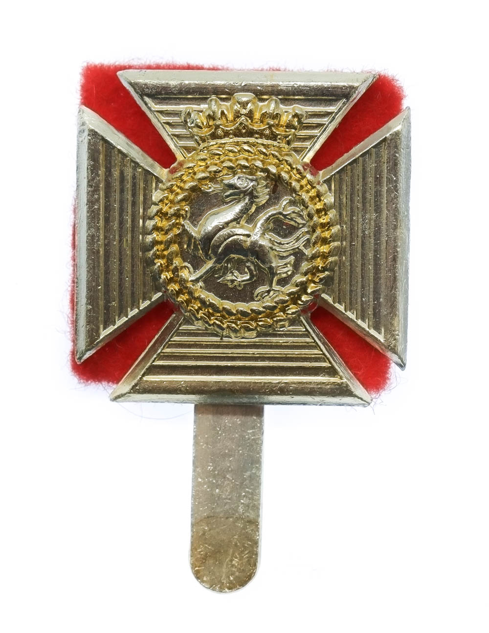 Duke of Edinburgh's Royal Regiment Anodised (Staybrite) Cap Badge