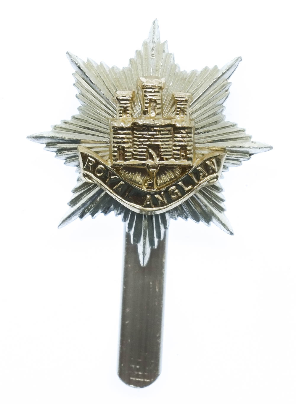 Royal Anglian Regiment Anodised (Staybrite) Cap Badge