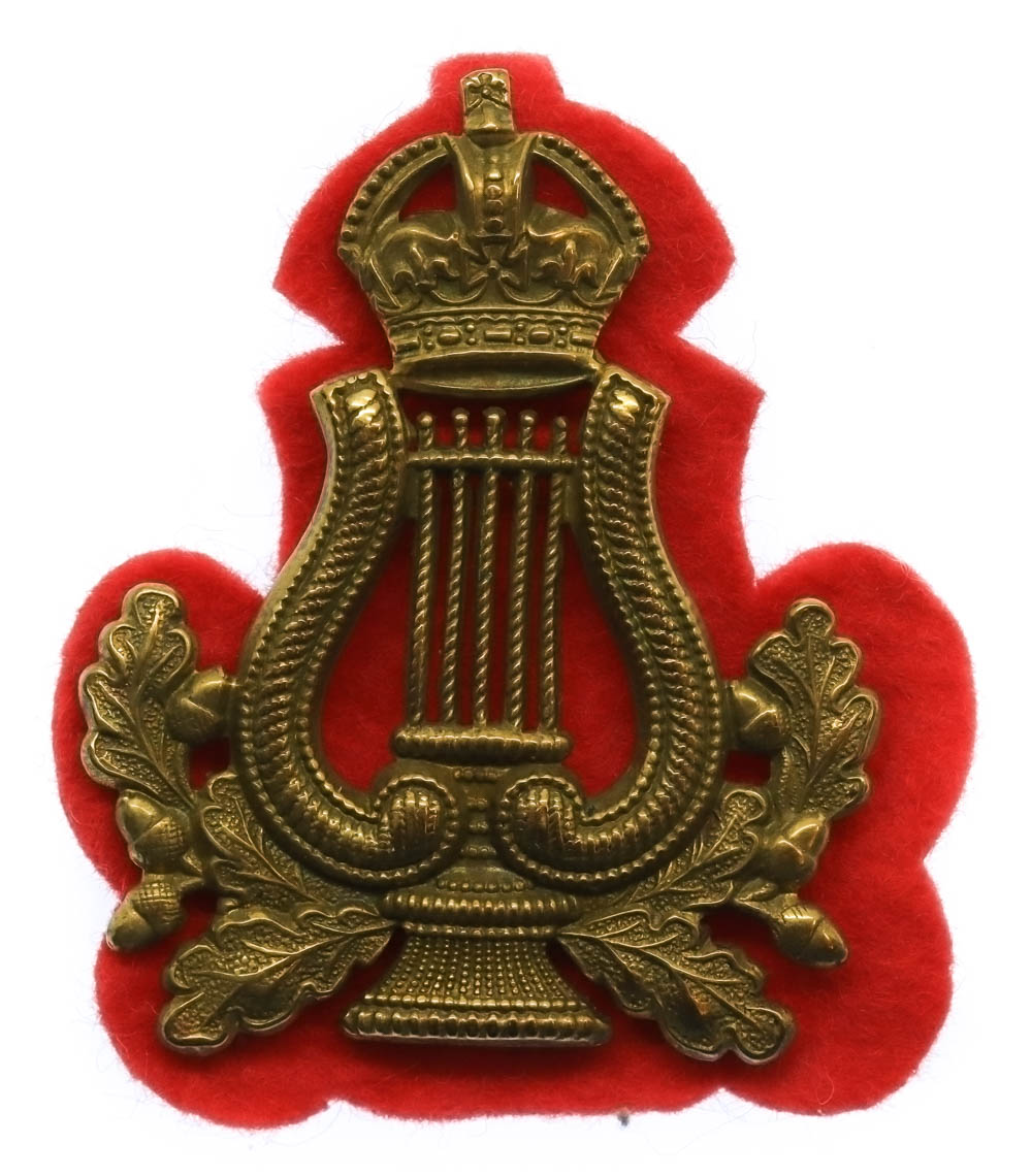 British Army Bandmaster's Musician Arm Badge - King's Crown