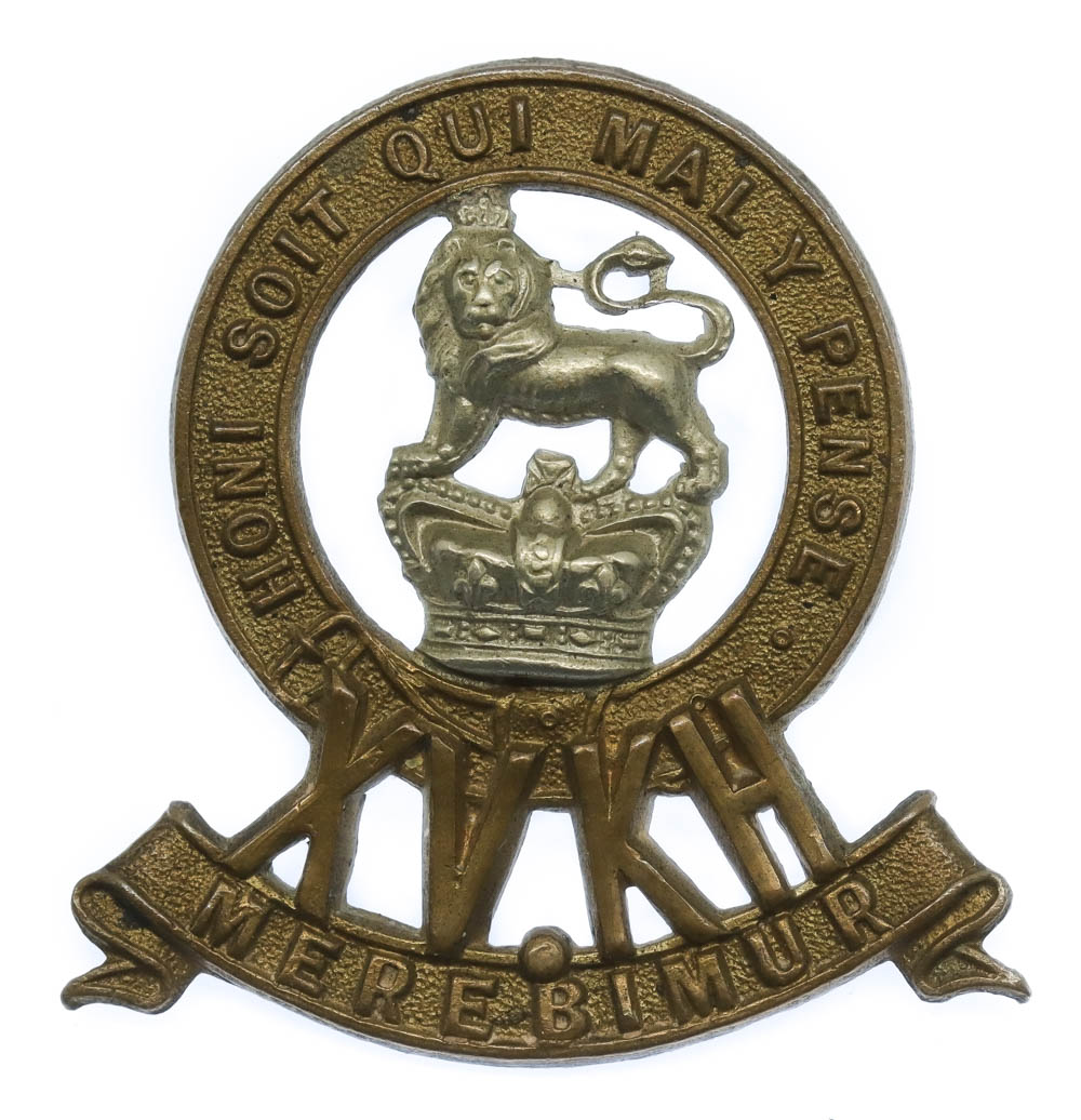 Victorian 15th King's Hussars Cap Badge