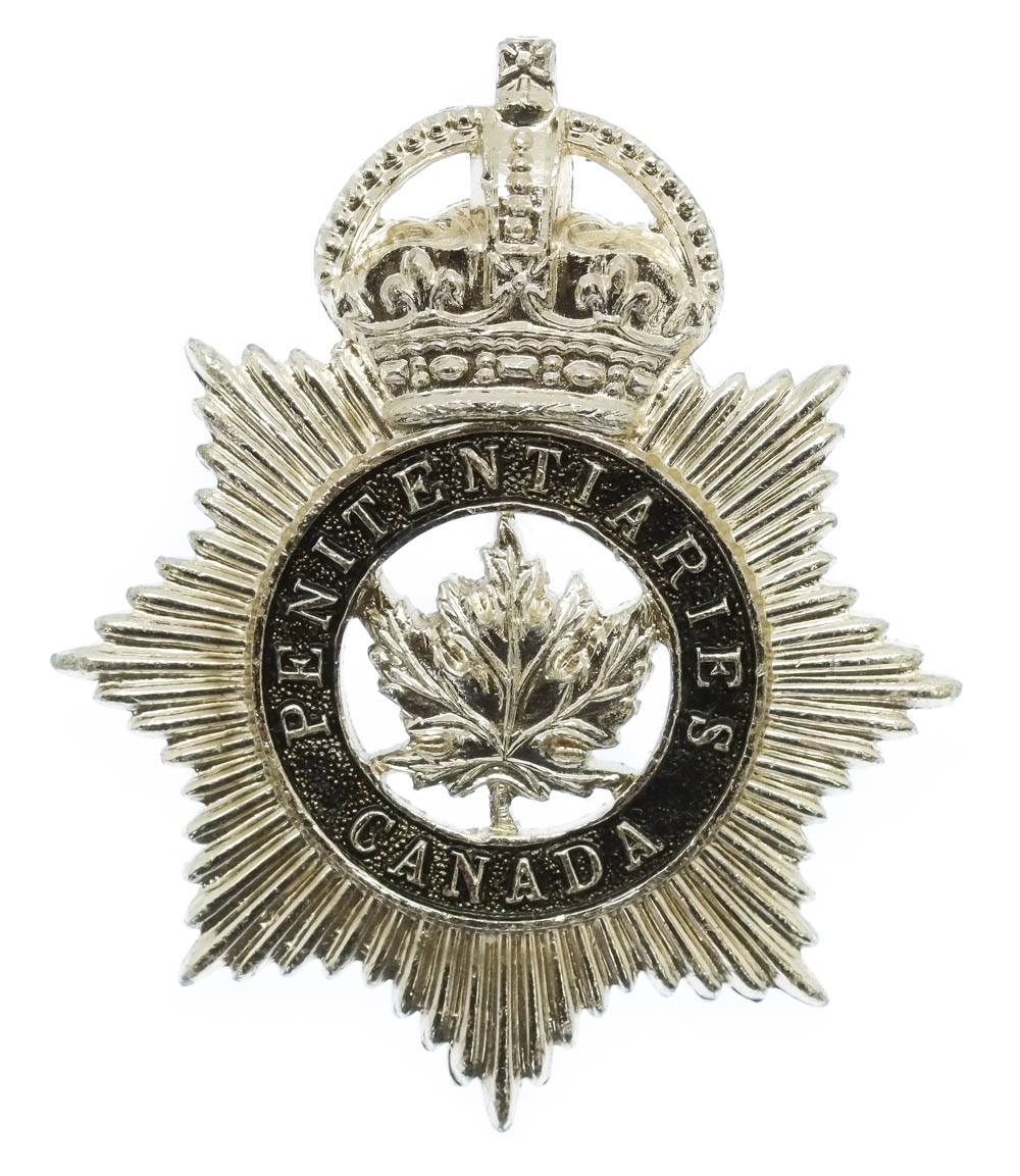 Canadian Penitentiaries Canada Anodised (Staybrite) Cap Badge - King's Crown