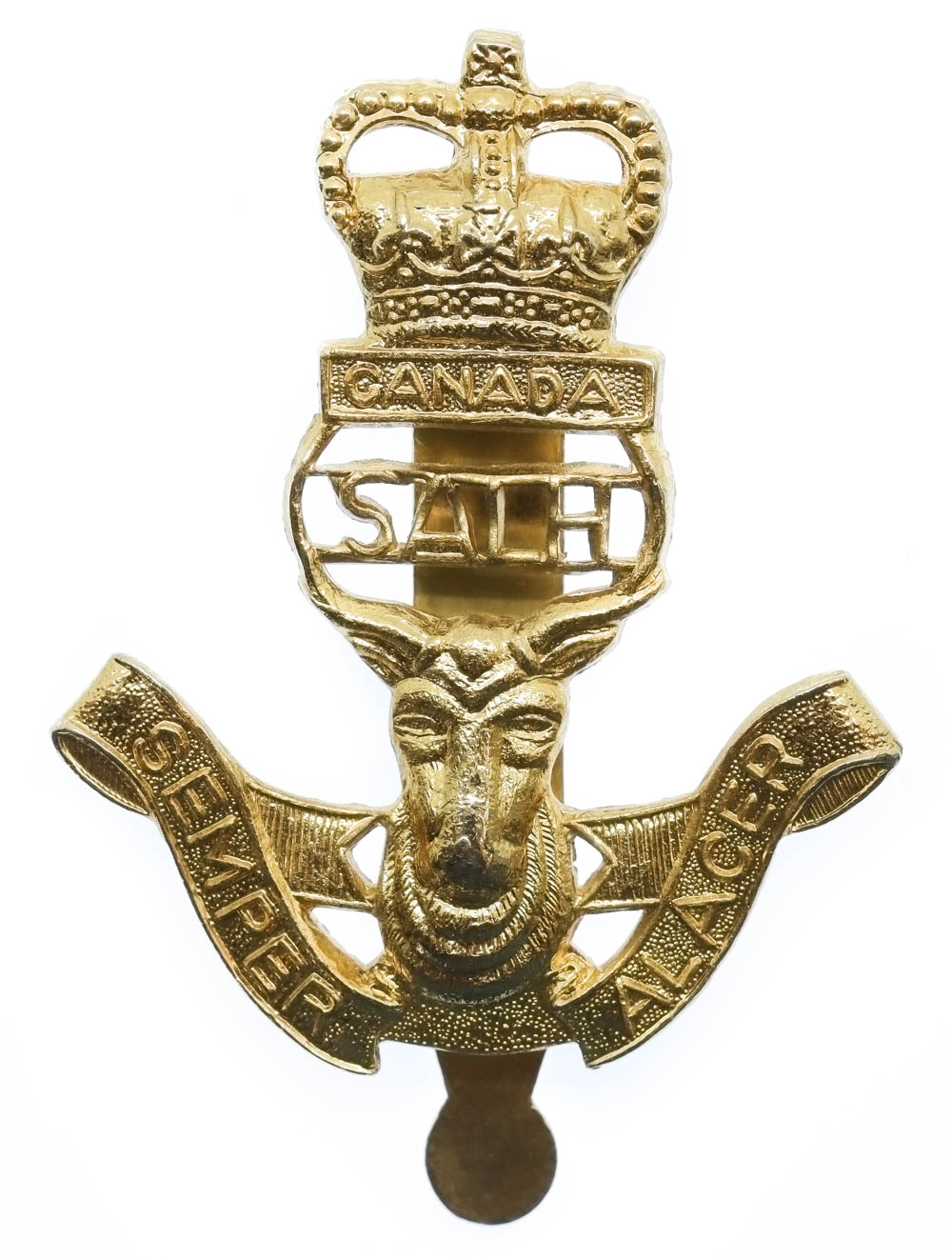 Canadian South Alberta Light Horse Canada Cap Badge 