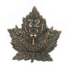 Canadian 72nd (Vancouver) Infantry Bn. C.E.F. WWI Cap Badge