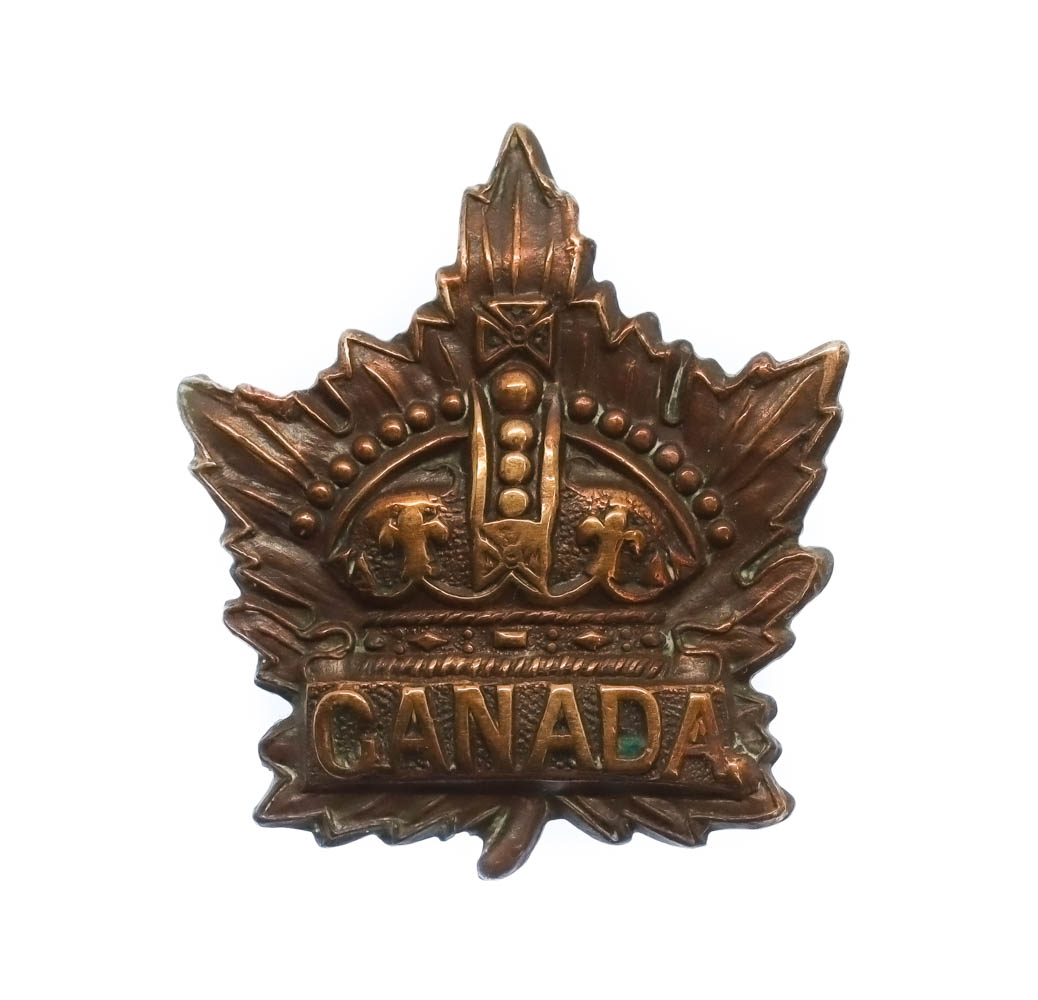 Canadian WWI General Service Collar Badge (Caron Bros 1915)
